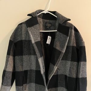 Pendleton 100% Wool Winter Coat, Cocoon Silhouette, Rob Roy Tartan, Women’s XS
